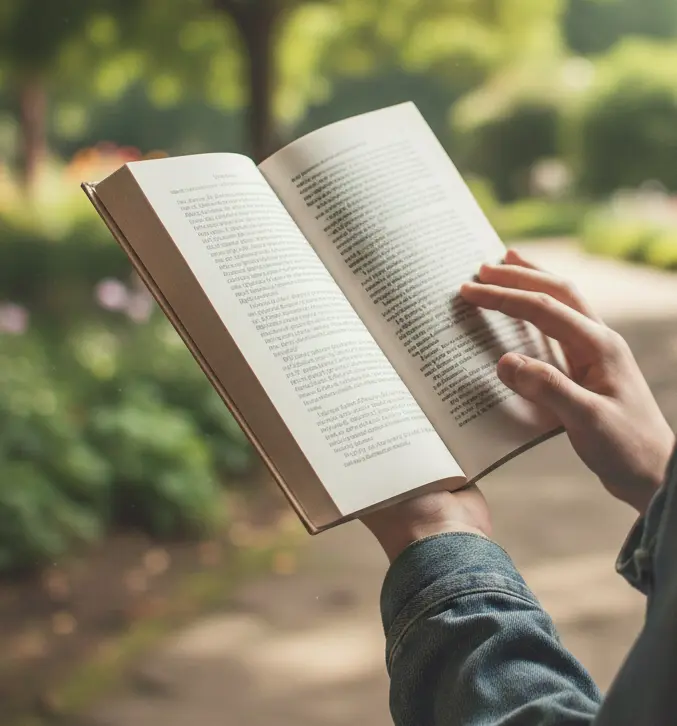 Libro de psicología abierto, representando el descubrimiento temprano de la vocación clínica de Antonio Torres González durante su infancia en Vera